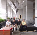 Dean, Choong, Eddie and Wong at Mengembang, KL Hilton Hotel Installation