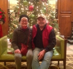Edwin and Gwen at the Hotel Roanoke Christmas 2017