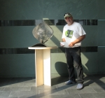 Four Seasons-Maquette with Artist, Time Warner, Charlotte