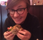 Daughter Jesse in Chicago Deli