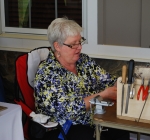 Monda Welch working on her Jewelry at the Silk Hope All Out Art Invitational (14)